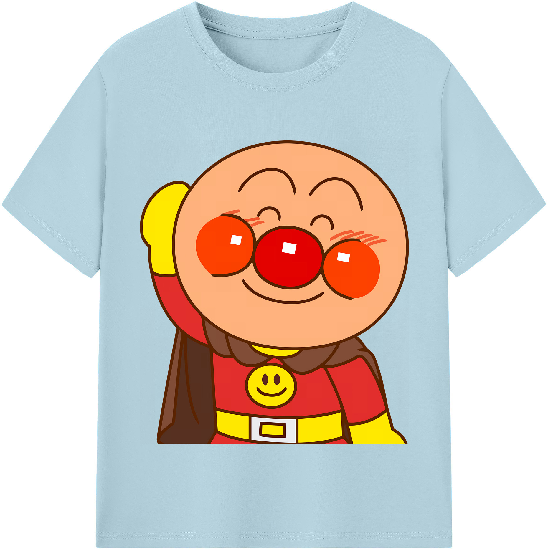 （画像用） アンパンマン Anpanman 綿100％半袖Tシャツ（フロントプリント）